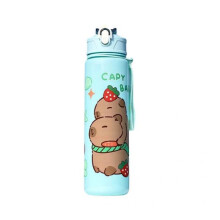 (Green, 800ML) 700ml Sports Water Bottle Quick Switch One-Touch Lid Portable Outdoor Cup with Straw Built-in Handle Spill-Proof Safe Lock