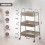 GEEZY GEEZY 3 Tier Storage Trolley Cart with Mesh Baskets Lockable Wheels Home Kitchen Craft 8
