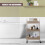 GEEZY GEEZY 3 Tier Storage Trolley Cart with Mesh Baskets Lockable Wheels Home Kitchen Craft 6