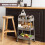GEEZY GEEZY 3 Tier Storage Trolley Cart with Mesh Baskets Lockable Wheels Home Kitchen Craft 3