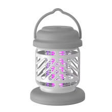 (Grey) USB Powered UV Mosquito Killer Lamp For Home And Commercial Use, Wall Mounted/Tabletop Bug Zapper Kills Mosquitoes, Flies, Fruit