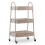 GEEZY GEEZY 3 Tier Storage Trolley Cart with Mesh Baskets Lockable Wheels Home Kitchen Craft 1