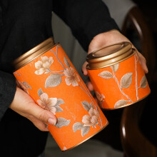 Elegant Floral Pattern Teas Storage Tinplate Can Teas-3