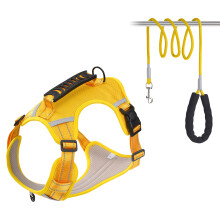 Dog Vest Harnesses Pet Strong Training Walking-Yellow S
