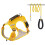 Dog Vest Adjustable Training Harness for Training-Yellow L 1