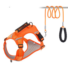 Pet Strong Training Vest Adjustable Training Walking-Orange XL