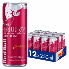 Red Bull Ruby Edition Spiced Pear Energy Drink 250ml (Pack of 12)