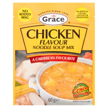 Grace Chicken Flavour Noodle Soup Mix 60g (Pack of 12)