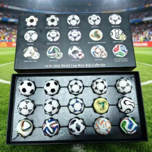(Transparent box) Mini World Cup Commemorative Collectible Box Set 1970-2026 Soccer Toy Set Kids Gift Model Collection