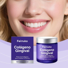 (50g) Feimuko Collagen Care Tooth Powder Gentle Clean Teeth Stains Odor Fresh Breath Daily Comfort Tooth Powder