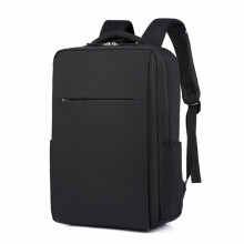 Laptop bag, 18-inch, large capacity, padded lining, waterproof and abrasion-resistant, black