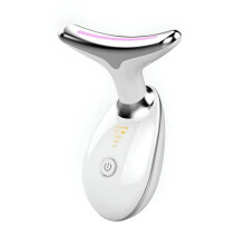 Beauty device for face and neck, anti-wrinkle, lifting, EMS microcurrent, 3 intensity levels, 7 colored lights, white