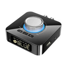 Adaptateur Bluetooth, affichage numérique LED, AUX/RCA/TF/USB, plug and play, large compatibilité, noir