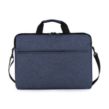 17-inch laptop bag, ergonomic design, waterproof and wear-resistant, stylish, blue