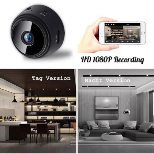 Μίνι κάμερα, 1080P, WiFi, ευρεία γωνία 150, βίντεο HD, εύκολη εγκατάσταση, νυχτερινή 2