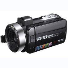 Ceamara físe digiteach, 1080p, 5 megapixel, scáileán HD 3-orlach, súmáil digiteach 18x, comhéadan USB, iniompartha, dubh