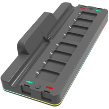 Draagbare oplader voor gameconsoles, video-omzetter, compatibel met Switch, HDMI/USB 3.0/Type-C, draagbaar, zwart