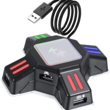 Adattatore per controller, convertitore per tastiera e mouse, compatibile con Switch/Xbox One/PS5/PS4/PS3, funzionamento semplice, colo