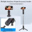 Smartphone stabilizer, follow-me camera, 360, dual lighting, gesture control, black 4