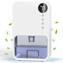 Dí-thaiseoir aeir leictreach, 3800 ml, múchadh uathoibríoch nuair a bhíonn sé lán, oibriú ciúin, feidhm triomú cúnta, 80 W, bán