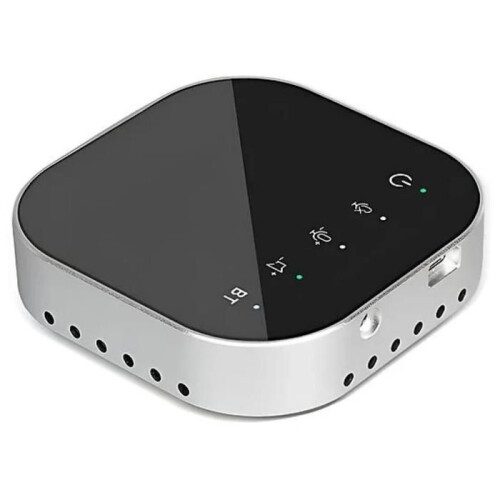 Microphone, wired/wireless, touchscreen, noise reduction, speaker, 360 surround recording, black