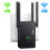 WiFi repeater/signal extender, 1200 Mbps, 3 access modes, stable connection, portable, black 1