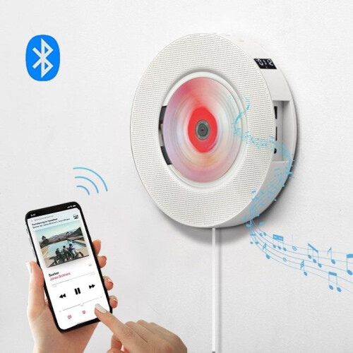 Συσκευή αναπαραγωγής CD, Bluetooth 5.0, ποιότητα ήχου υψηλής ευκρίνειας, θύρα USB, κομ 2
