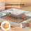 Incubator, holds 56 eggs, LED display, adjustable temperature and humidity, ventilated design, grey 5