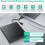 External optical drive, compatible with DVD/CD, SD/TF, USB 3.0/Type-C, widely compatible, plug and play, black 3