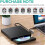 External optical drive, compatible with DVD/CD, SD/TF, USB 3.0/Type-C, widely compatible, plug and play, black 5