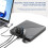 External optical drive, DVD/CD/VCD player, USB 3.0/Type-C/TF/SD, widely compatible, plug and play, black 2