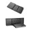 Portable foldable Bluetooth keyboard with touchpad, ergonomic design, for phones and tablets, black 5