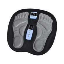 Appareil de massage des pieds 3D, 6 modes, 19 niveaux d'intensité, technologie microcourant, favorise la circulation sanguine, noir