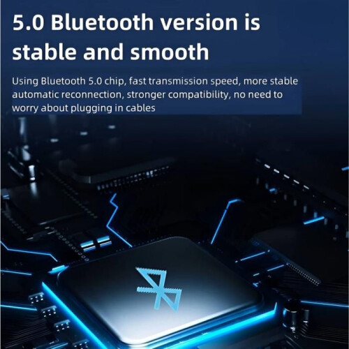 Προσαρμογέας Bluetooth, USB, συμβατός με PC/PS4/PS5, plug and play, συμπαγής και φορητός, μαύρο 2