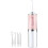 Hydropulseur électrique, 3 modes, capacité de 220 ml, étanche IPX7, portable, rose 1