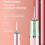 Hydropulseur électrique, 3 modes, capacité de 220 ml, étanche IPX7, portable, rose 2