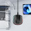 Mouse pad, mover, anti-sleep, RGB lighting, sync function, ergonomic design, USB, plug and play, black 4