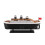 Aromatherapy diffuser, 250ml, multicolor lights, boat-shaped design, two-speed timer, portable, black 1