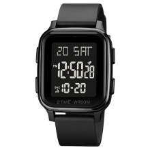 Smartwatch, LED-scherm, waterdicht, schokbestendig, ergonomisch ontwerp, zwart