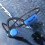 Bluetooth headset, 32GB, bone conduction, waterproof, ergonomic design, portable, blue 3