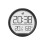 Clock, temperature and humidity display, alarm function, stylish and versatile, black 1