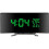 Clock, 7-inch curved LED screen, adjustable brightness, alarm function, temperature and humidity display, black 1