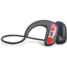 Bluetooth headphones, IP68 waterproof, bone conduction, ergonomic design, fashionable and versatile, red