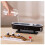 Aromatherapy diffuser, 250ml, multicolor lights, boat-shaped design, two-speed timer, portable, black 6