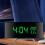 Clock, 7-inch curved LED screen, adjustable brightness, alarm function, temperature and humidity display, black 6