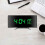 Clock, 7-inch curved LED screen, adjustable brightness, alarm function, temperature and humidity display, black 5