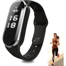 Braccialetto antizanzare a ultrasuoni ricaricabile tramite USB, orologio elettronico regolabile