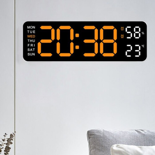 Ψηφιακό ρολόι, οθόνη LED, ρυθμιζόμενη φωτεινότητα, λειτουργία αναβολής, ένδει 2