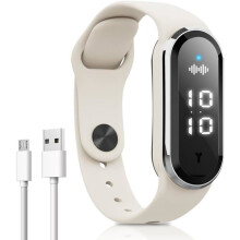 Bracelet anti-moustiques à ultrasons, montre anti-moustiques à ultrasons, rechargeable par USB, pour le camping, l'escalade et la rando