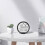 Clock, temperature and humidity display, alarm function, stylish and versatile, black 5